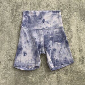 Lululemon Align Shorts Womens 2 Diamond Dyed Iced Iris Peri Purple Athleisure 6”